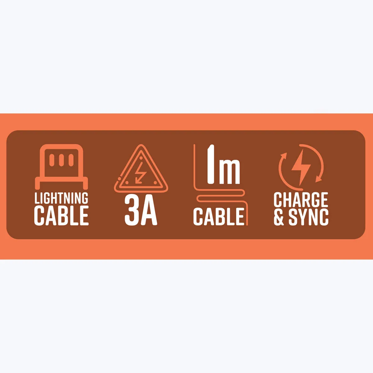 Zebronics USB To Iphone Lightning Charger & Sync Cable (ULC300V) view 6